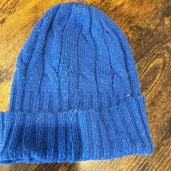 Polo Ralph LAuren BEAR skiing wool blend beanie hat  vintage men women - Picture 2 of 6